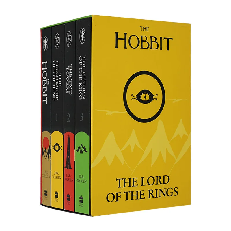 The Hobbit and The Lord of the Rings trilogy by J.R.R. Tolkien 4Books/Set