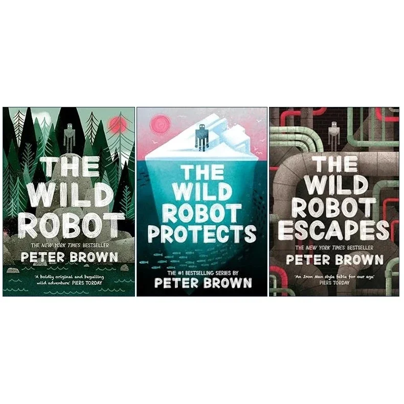 3 BooksThe Wild Robot By Peter Brown - Image 6