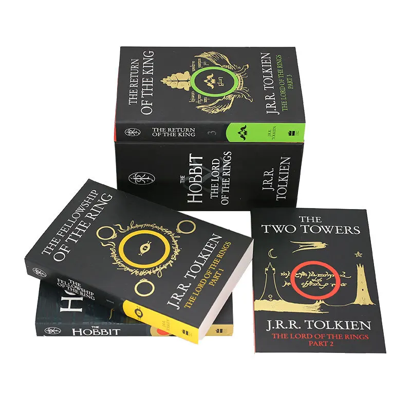 The Hobbit and The Lord of the Rings trilogy by J.R.R. Tolkien 4Books/Set - Image 3