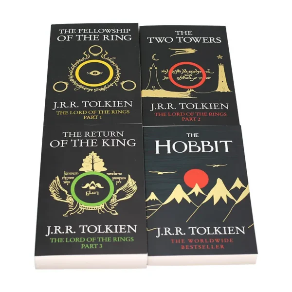 The Hobbit and The Lord of the Rings trilogy by J.R.R. Tolkien 4Books/Set - Image 4