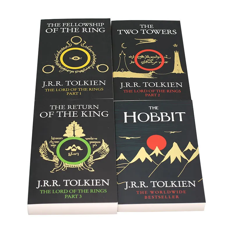The Hobbit and The Lord of the Rings trilogy by J.R.R. Tolkien 4Books/Set - Image 4