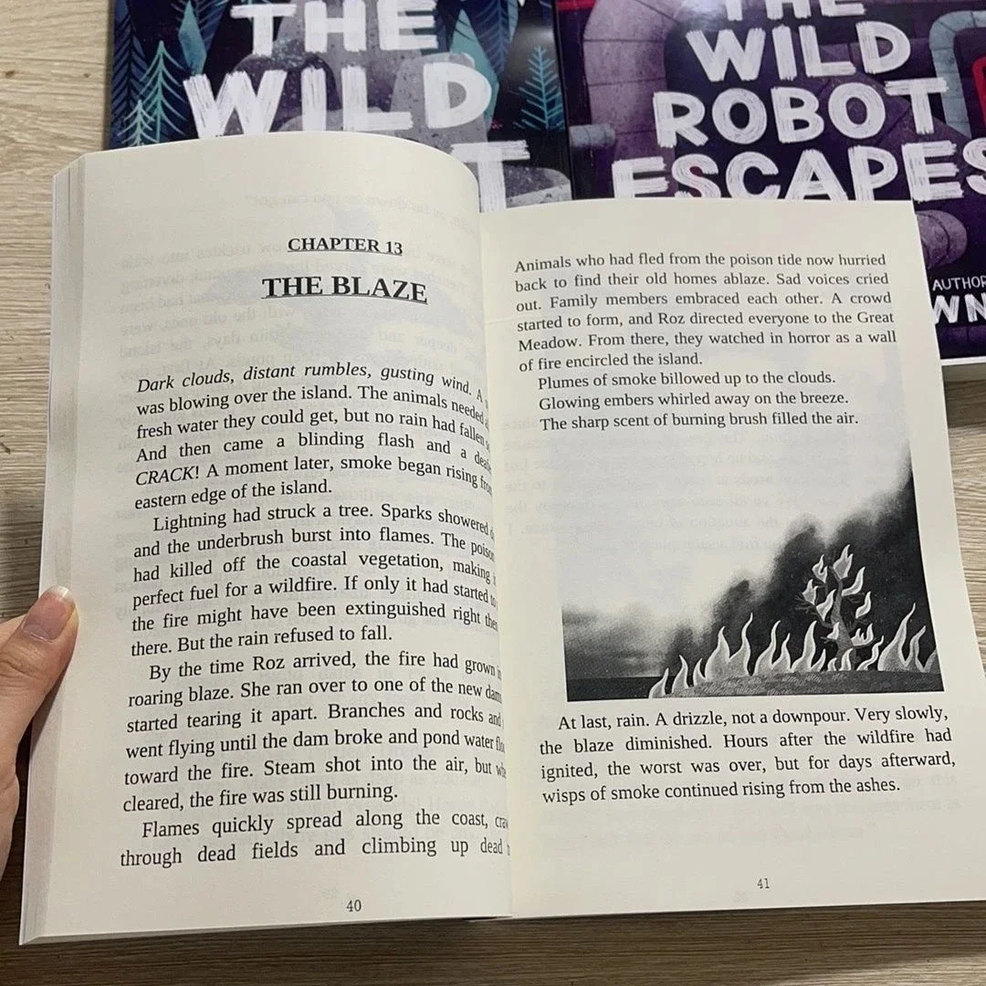 3 BooksThe Wild Robot By Peter Brown - Image 5