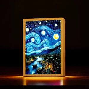 Van Gogh Light Painting Picture Frame