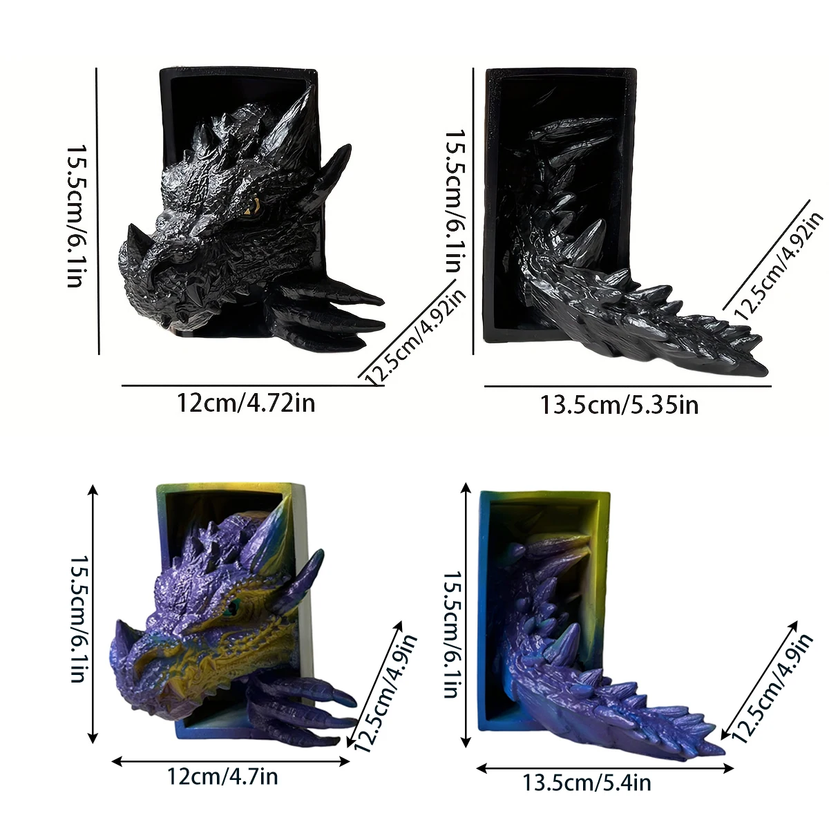 Bookshelf Decoration Dragon-Shaped Bookend - Image 3