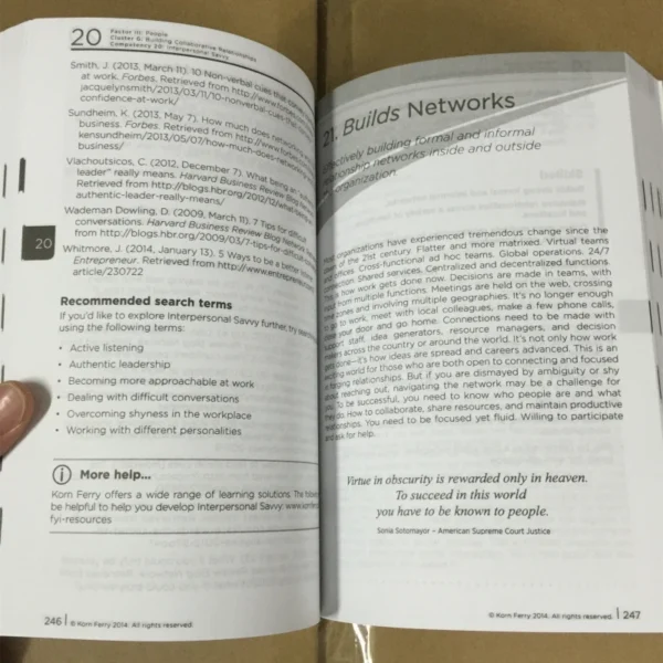 FYI: For Your Improvement – Competencies Development Guide (Leadership & Career Growth)