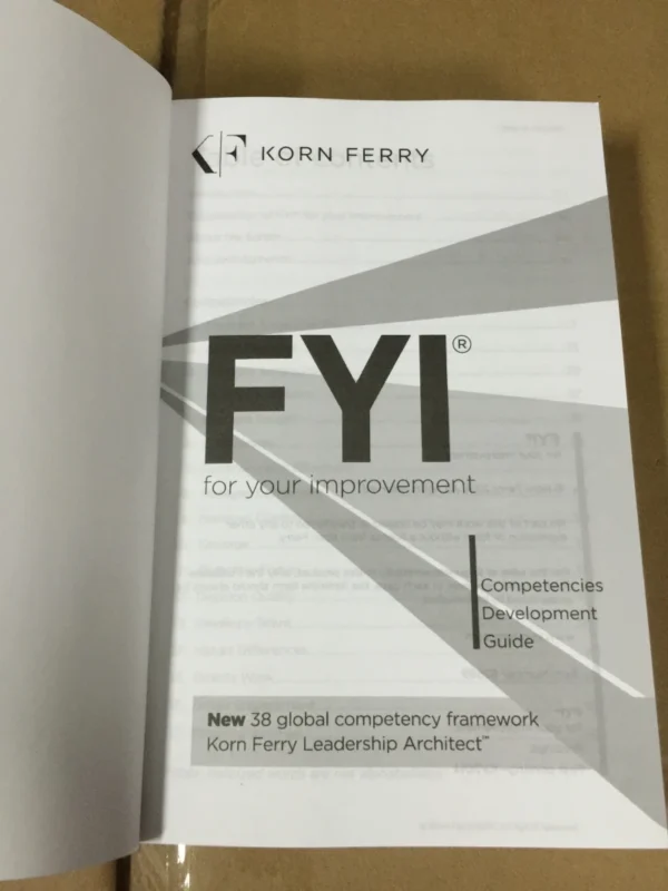 FYI: For Your Improvement – Competencies Development Guide (Leadership & Career Growth)