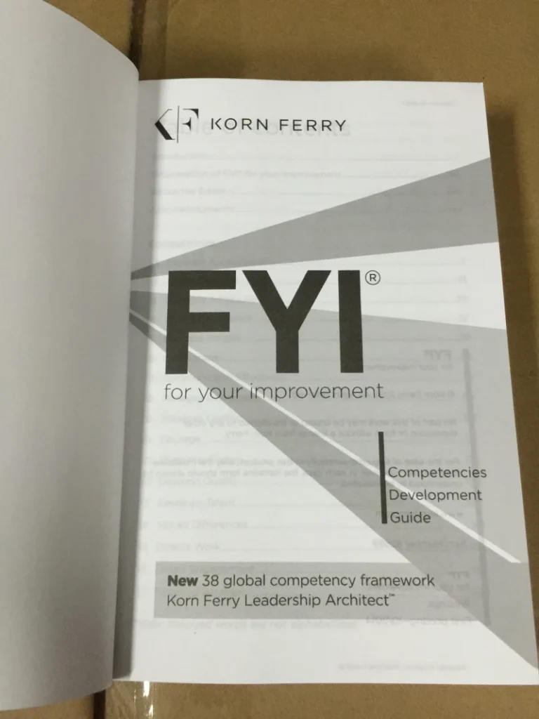 FYI: For Your Improvement – Competencies Development Guide (Leadership & Career Growth)