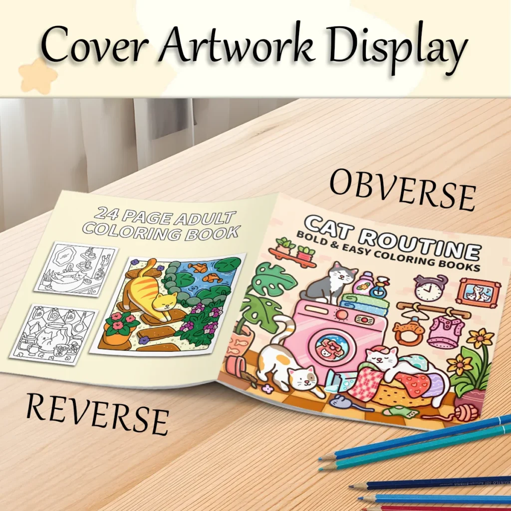 Cat Routine Coloring Book – Cute Cat-Themed Relaxing Coloring Book