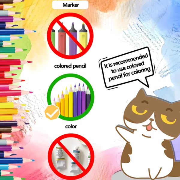 Cat Routine Coloring Book – Cute Cat-Themed Relaxing Coloring Book