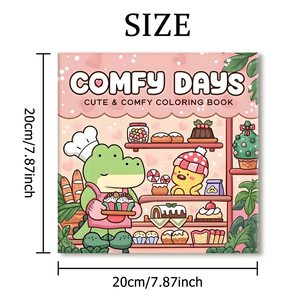 Comfy Days Coloring Book – Cute & Relaxing Coloring Book