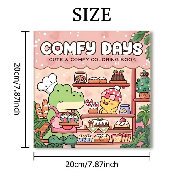 Comfy Days Coloring Book – Cute & Relaxing Coloring Book