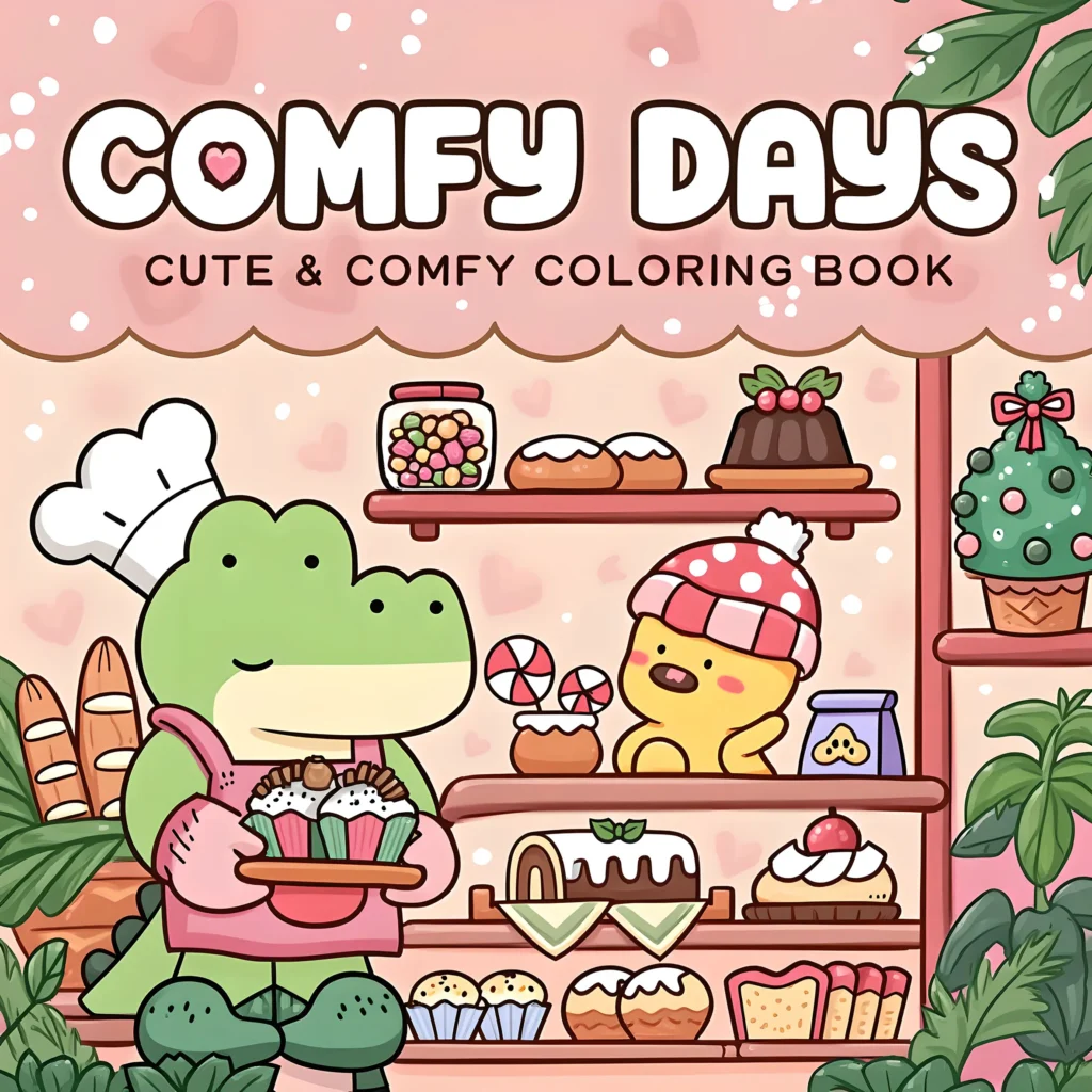 Comfy Days Coloring Book – Cute & Relaxing Coloring Book