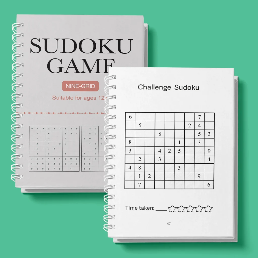 Kids Sudoku Puzzle Book – Beginner to Advanced Sudoku for Ages 3–12+