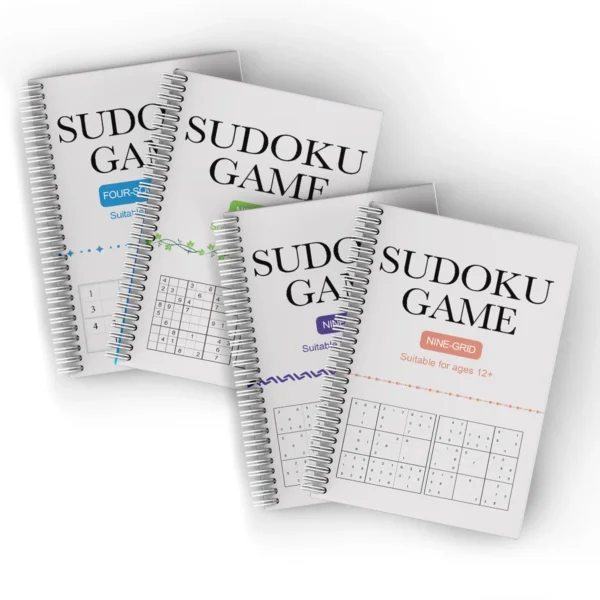 Kids Sudoku Puzzle Book – Beginner to Advanced Sudoku for Ages 3–12+