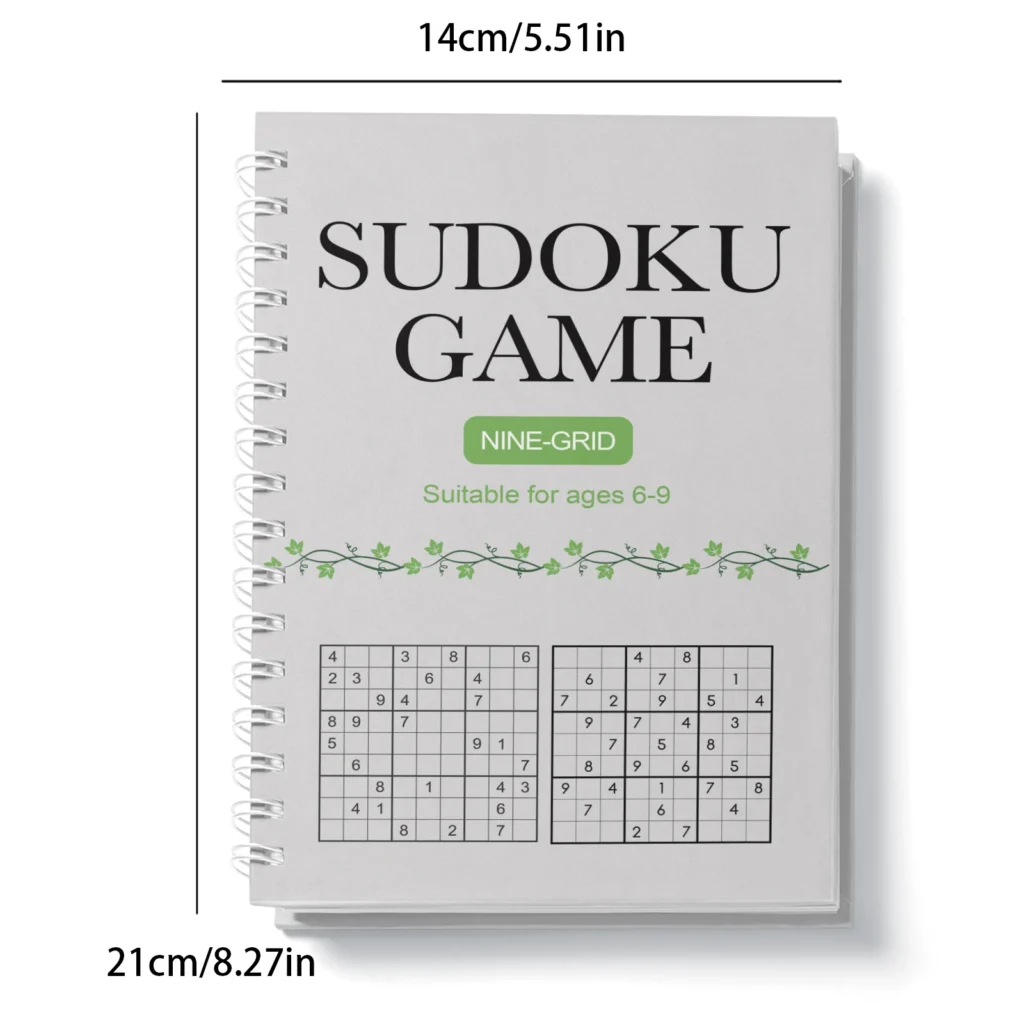 Kids Sudoku Puzzle Book – Beginner to Advanced Sudoku for Ages 3–12+