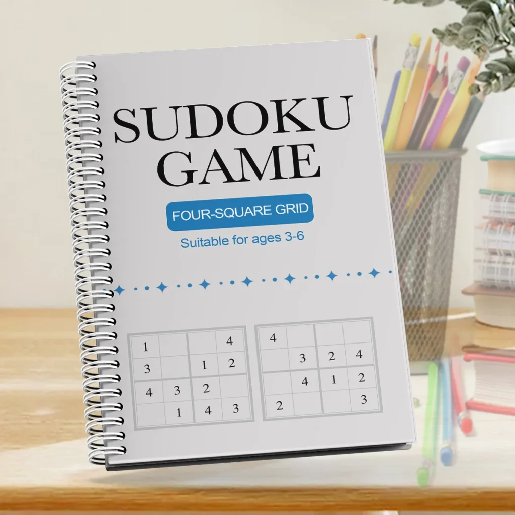 Kids Sudoku Puzzle Book – Beginner to Advanced Sudoku for Ages 3–12+