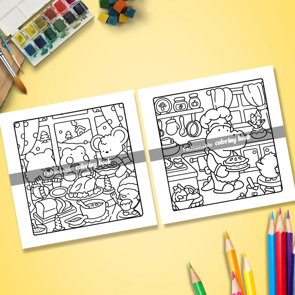 Comfy Days Coloring Book – Cute & Relaxing Coloring Book